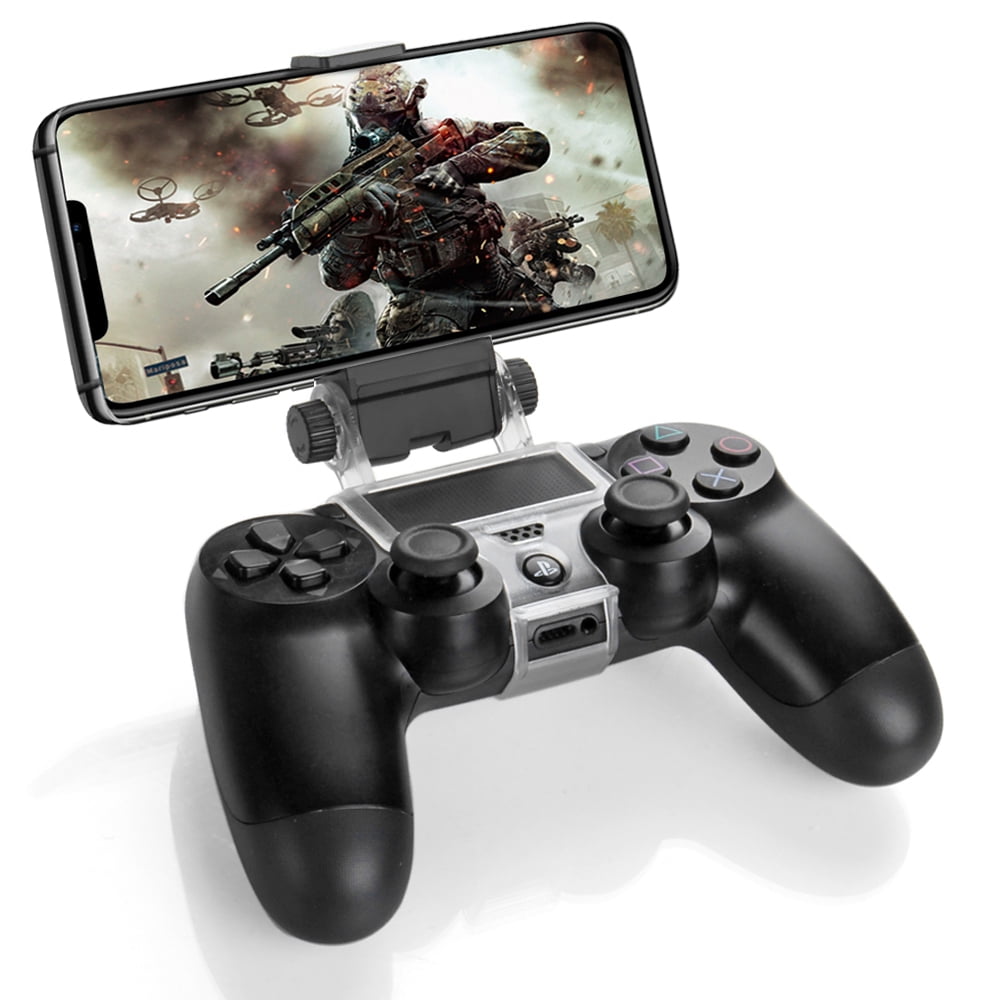 methaan inrichting Specificiteit PS4 Controller Phone Clip Holder Clamp Mount Bracket for Sony PlayStation 4  PS4 Dual Shock Wireless Controller [Playstation 4] for iPhone 11 Pro, 11  Pro Max, 11, Xs, Xs Max, X, 8 Plus, 8, 7 - Walmart.com