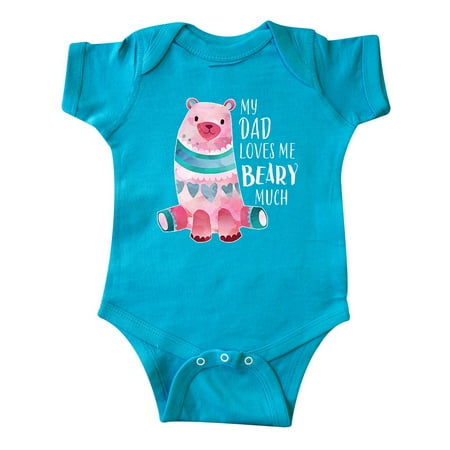 

Inktastic My Dad Loves Me Beary Much with Cute Bear Gift Baby Boy or Baby Girl Bodysuit