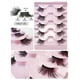 thumbnail image 2 of Zhuge 5 pares de pestañas de visón tenues, pestañas postizas de volumen de aspecto natural, medias pestañas postizas de 35 mm, 2 of 3