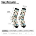 thumbnail image 2 of Lsque Train Printed Men's Crew Socks, Soft Durable Breathable Moisture-Wicking with Odor Control Cotton socks, 2 of 6