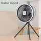thumbnail image 4 of Ventilador De Camping Con Base De Carga, Porttil, De Metal, Con Aspas De 25 Cm Y 4 Velocidades Ajustables, Para Exteriores, Para Playa, Paquete De 1, Color Negro, Ukhbmc, 4 of 9