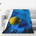 thumbnail image 1 of KLL Sports Tennis Ball Pattern Fleece Throw Blanket,Fleece Throw Blankets for Couch & Bed All Season Use-40"x30", 1 of 7