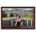 thumbnail image 2 of 11x17 Classic Modern Brown Picture Frame - UV Acrylic, Foam Board Backing, Hanging Hardware, 2 of 8