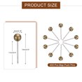 thumbnail image 2 of Uxcell 800 Pcs Pines de Empuje, Tachuelas de Mapa Cabeza Redonda de 4mm Pines Decorativos para Tablero de Anuncios Hogar Oficina Viaje Pared Manualidades Mapa Foto, Bronce, 2 of 7
