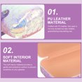 thumbnail image 3 of Portable Eyeglasses Case 2pcs Creative PU Leather Storage Sunglass Holder, 3 of 8