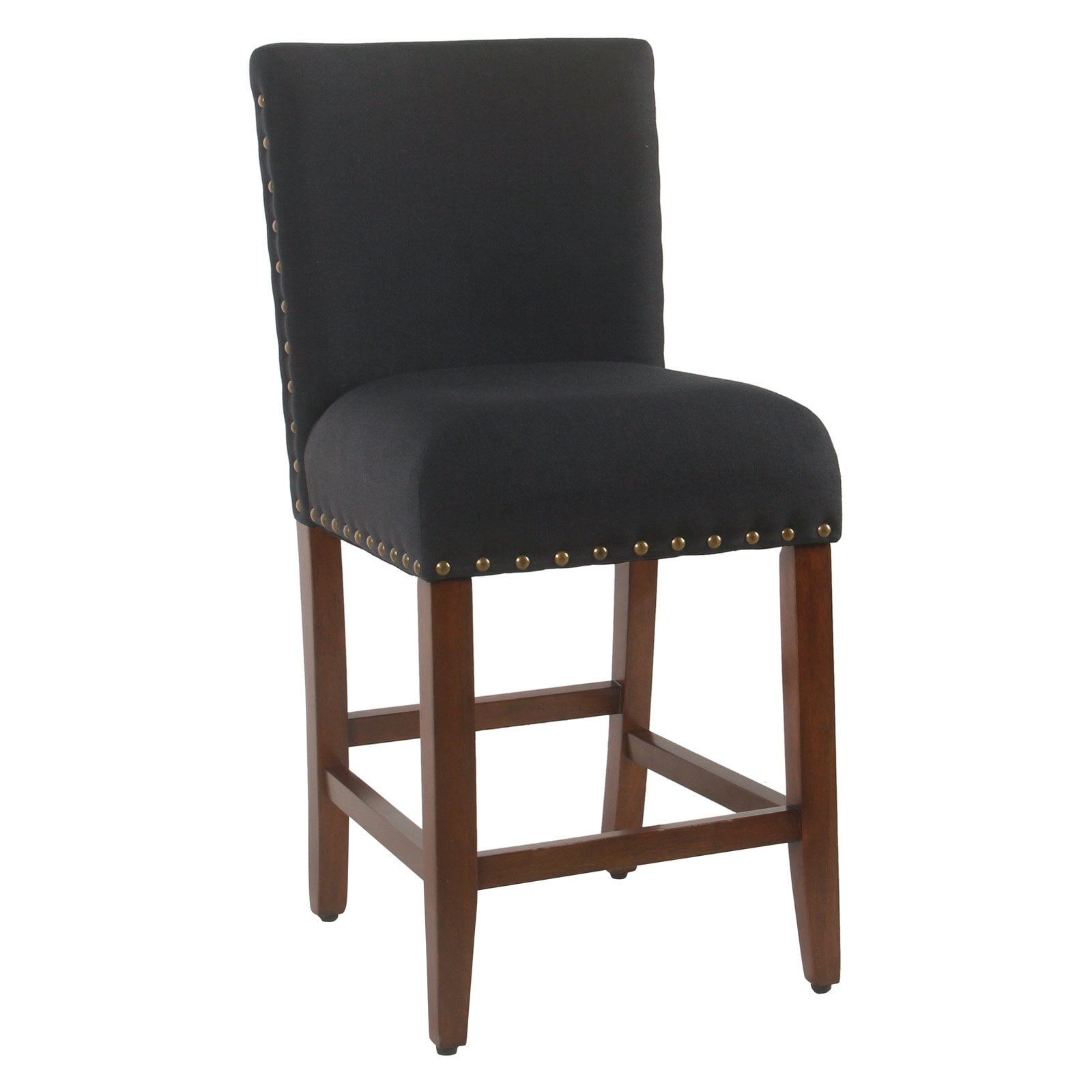 HomePop 24" Counter stool with nailheads, Multiple Colors