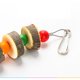 thumbnail image 2 of Cuentas coloridas para mascotas, pájaros, loros, juguete para masticar, jaula colgante, accesorios con campana, 2 of 3