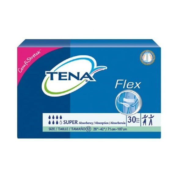 TENA Flex Maxi Brief, Size 16, 33" to 50" Waist Size-Case of 66