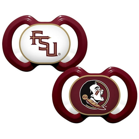 - Florida State 2-pk. Orthodontic Logo Pacifiers One Size Burgundy red, Imported By FSU