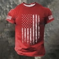 thumbnail image 2 of WERYOUNG Men's T-Shirts Usa 250Th Anniversary Short Sleeve T Shirt Fashion Patriotic Print Tee Home Lounging Soft Breathable Tops, 2 of 3