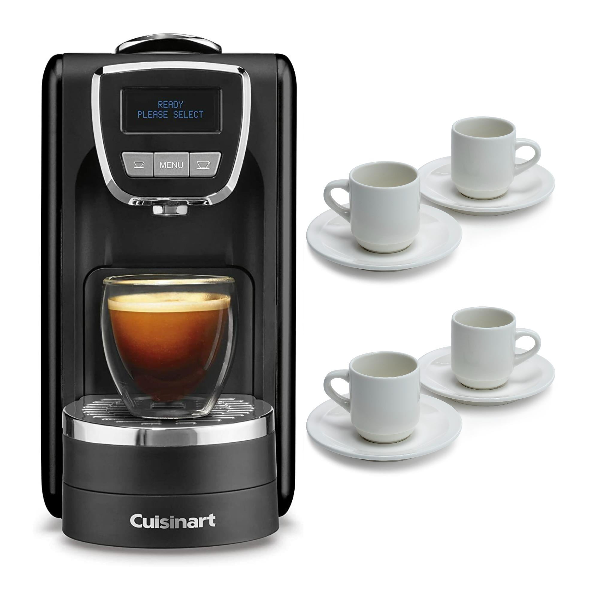 Cuisinart Espresso Defined Stainless Steel Espresso Machine (Black) with  Cup Set