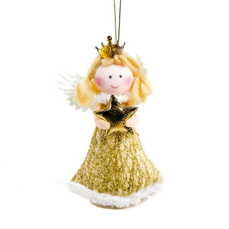 

Egmy Lace Gauze Dress Princess Girl Pendant Cute Plush Angel Doll Home Decoration