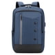 thumbnail image 1 of Mochila para computadora portátil para viajes de negocios, bolsa para computadora portátil con puerto de carga USB, azul, 1 of 6