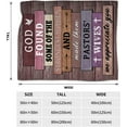 thumbnail image 3 of LHSHID Pastor''s Wife Appreciation Gifts Religious Gifts for Pastors Wife Throw Blankets for Couch Sofa Bed Warm Gifts 30x40in, 3 of 6