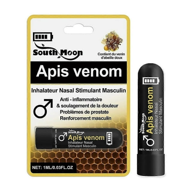 1-6pcs SOUTH MOON Nasal Inhaler 1ml Complex Mens Nasal Inhaler Stick, Supports Prostate Health