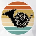thumbnail image 3 of CafePress - French Horn Retro - Women's Long Sleeve Relaxed Fit Cotton Light Pajama Set, 3 of 3