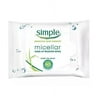 Simple Micellar Makeup Remover Wipes 25 Count (2 Pack)