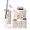 Color 1, variant on Bathroom Accessory Set 6 Piece Autumn Maple Leaves Seamless Trash can, Toothbrush Holder, Toothbrush Cup, Soap Dispenser, Soap Dish, Toilet Brush Holder