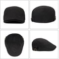 thumbnail image 5 of Newsboy Hats for Men Flat Cap Cotton Adjustable Breathable Irish Cabbie Ivy Driving Hunting Hat, 5 of 7