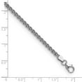 thumbnail image 2 of 14k White Gold 2.5mm Wheat Chain Necklace 30 Inch Chain Necklace for Women and Men - 18.8 Grams, 2 of 2