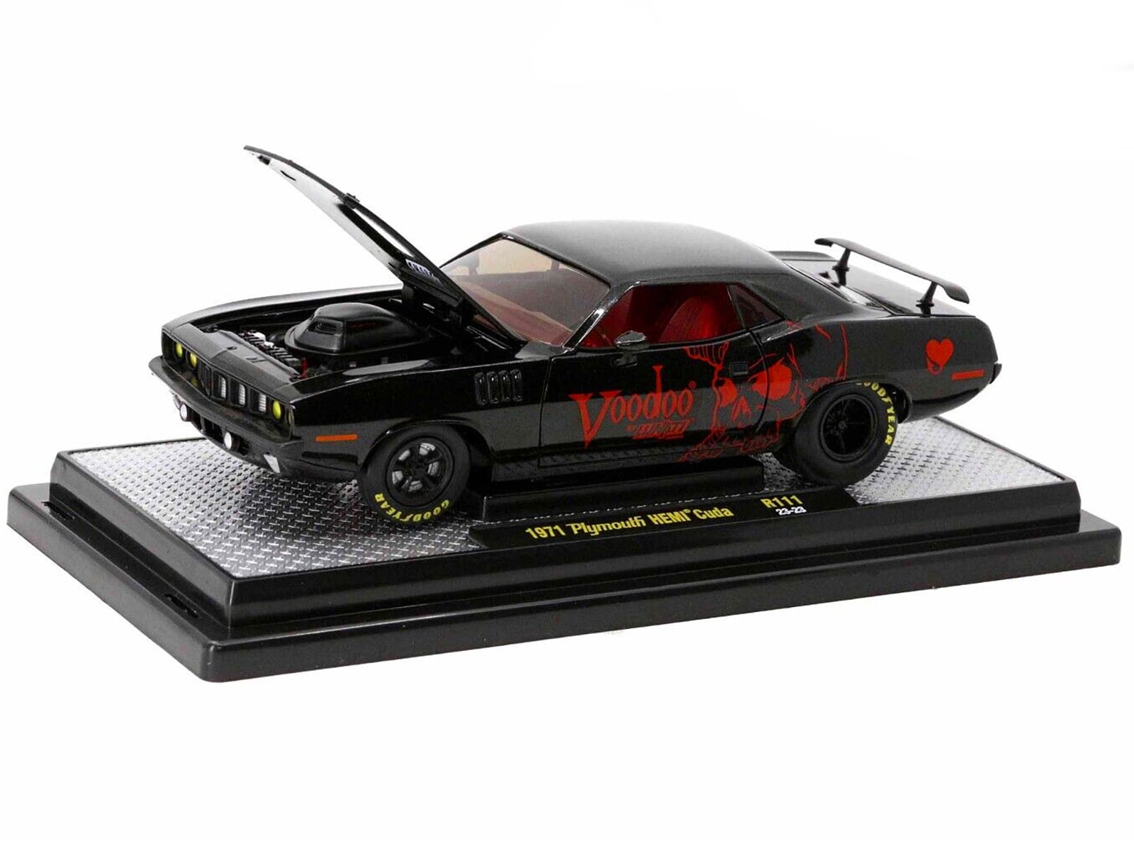 1971 Plymouth Hemi Barracuda Black Met w/Red Interior Voodoo by