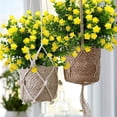 thumbnail image 3 of GRNSHTS 6 Bundles Artificial Flowers Outdoor UV Resistant Fake Plastic Plants Faux Greenery Shrubs Indoor Outside Hanging Planter Home Kitchen Office Wedding Garden Decor (Yellow), 3 of 14