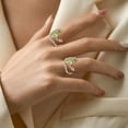 thumbnail image 3 of SmartBy Tree Frog Ring Good Detail Realistic Animal Smooth Polished Adjustable Open Ring Novelty Knuckle Ring Party Daily Lady Finger Jewelry, 3 of 6