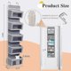 thumbnail image 2 of Hanging Wardrobe Organizer, Hanging Door Storage With 5 Compartment, Wall Storage For Bathroom, Wardrobe, Wardrobe, Child's Room, Gray, 2 of 5