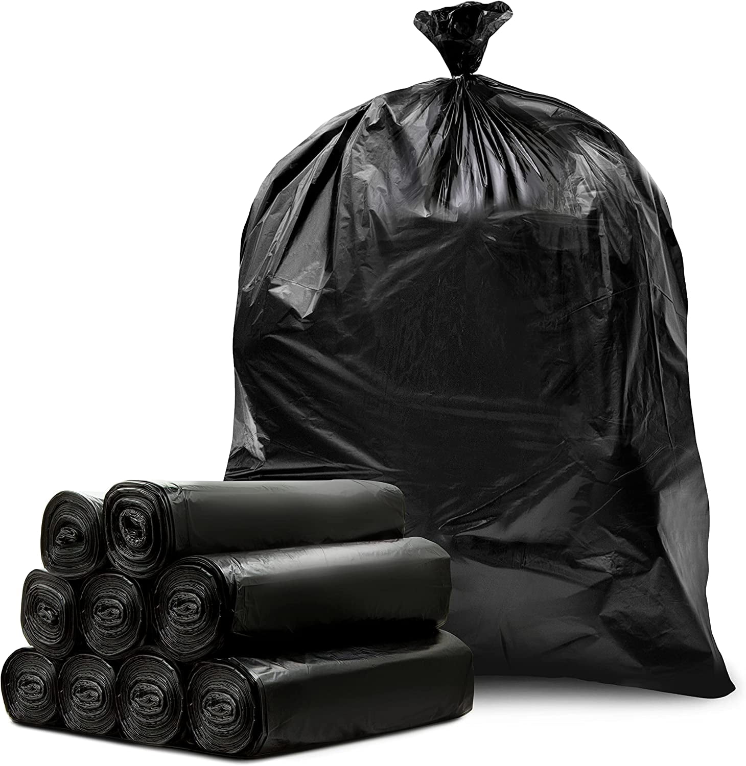 Danhaei 33 Gallon Trash Bags, (250 Count Value Pack), Black Garbage