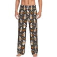thumbnail image 2 of Lsque Gnome And Pumpkin Print Men's Pajama Pants, Lounge Pant - Comfortable Home Wear,Elastic Waistband, Stylish Design-Large, 2 of 9