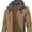 Khaki, variant on Neiku Mens Zipper Hoodie Casual Hooded Sweatshirt Fleece Jacket Black-XL