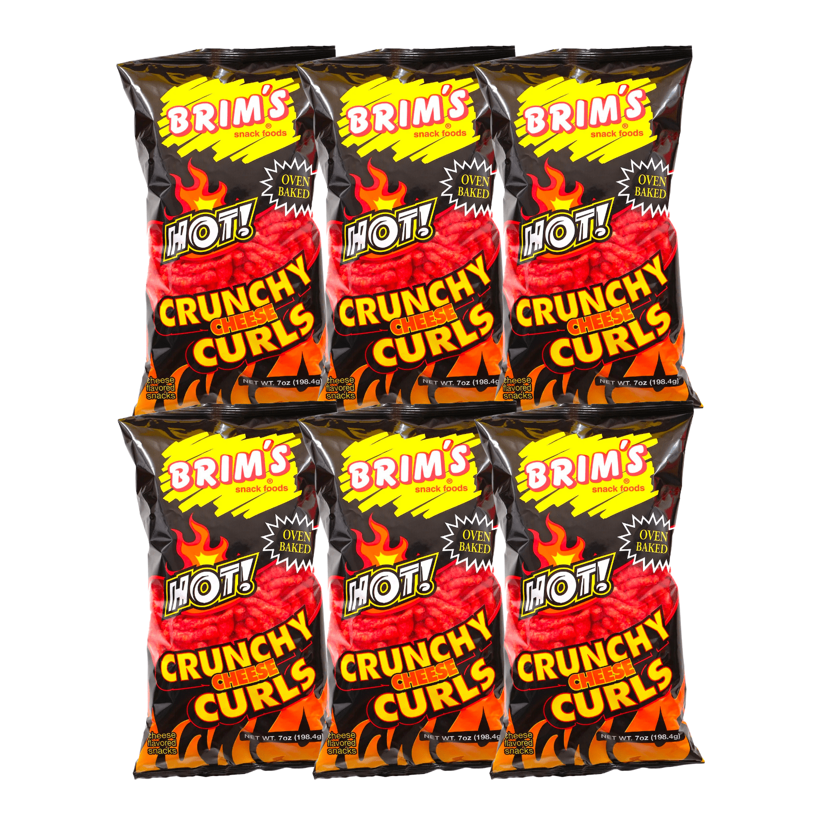 Brim's Crunchy Hot Cheese Curls (7 oz., 6pack)