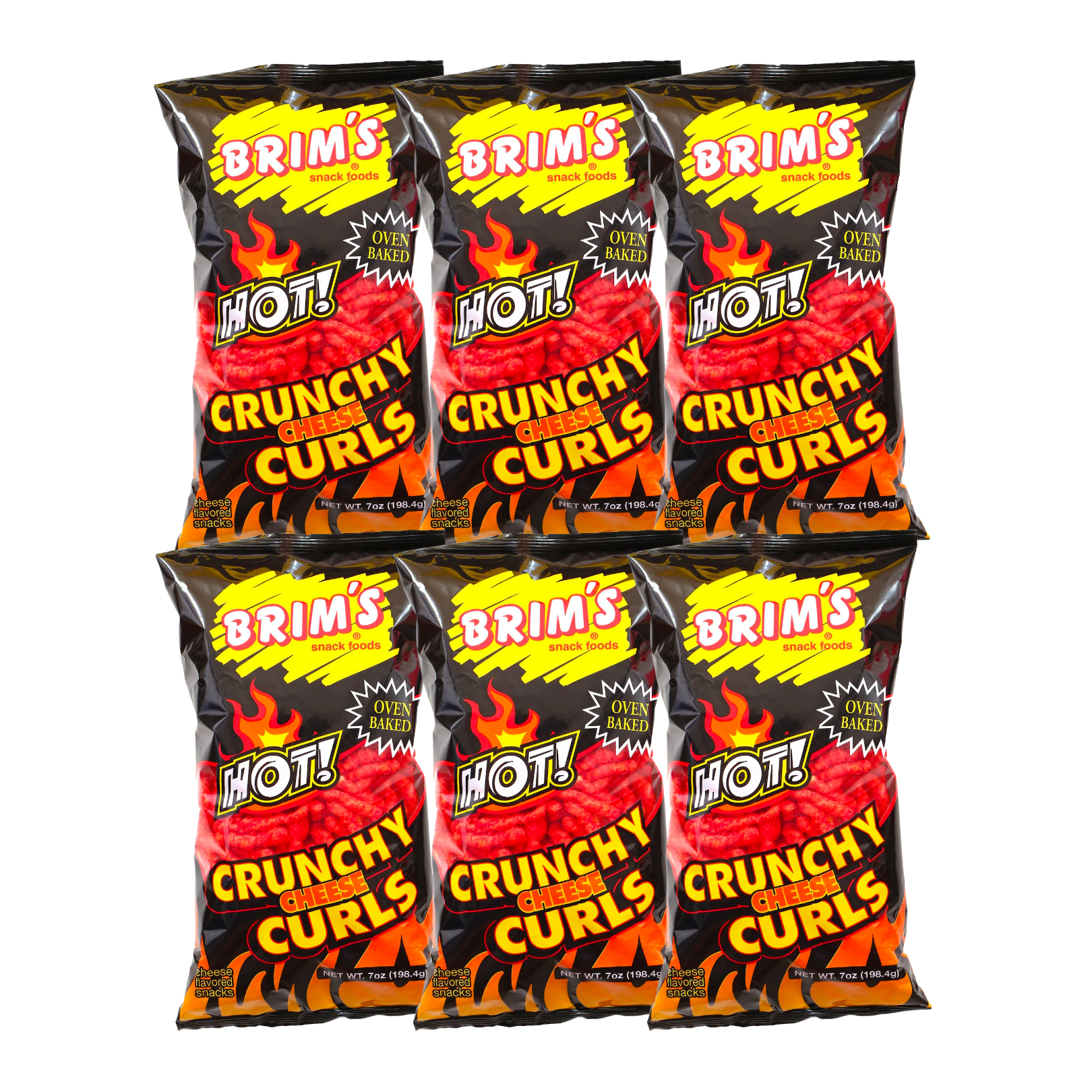 Brim's Crunchy Hot Cheese Curls (7 oz., 6-pack) - image 1 of 6