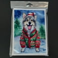 thumbnail image 3 of Keeshond Christmas Greeting Cards Pack of 8 7 in x 5 in, 3 of 3