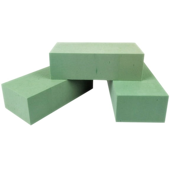 Loetky 3-Pack Dry Floral Foam Blocks for Flower Arranging, Artificial Flowers & Craft Projects – Large Square Oasis Foam, Floral Arrangement Supplies for Weddings & Home Decor