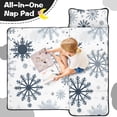 thumbnail image 4 of Blue Christmas Snowflake Pattern Toddler Nap Mats for Kids Preschool,50"x20" Sleeping Mat Bag or Kids,Toddler Sleeping Bag,Toddler Nap Mat or Daycare, 4 of 6