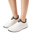 thumbnail image 5 of Domuza water shoes for women, Lightweight Breathable Slip-On Aqua Socks, Flexible Non Slip Water Skin Shoes for Beach Swim Pool Yoga Exercise White 7.5（EU-39）, 5 of 5