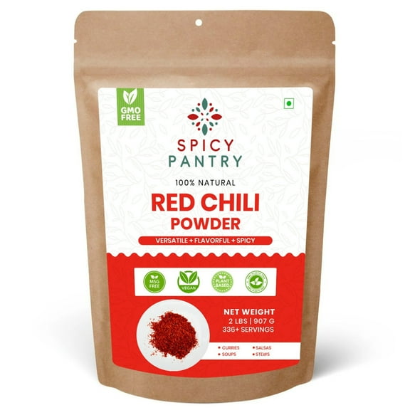 Spicy Pantry Red Chili Powder (2 lbs) – Ground Red Chili, Natural Color & Heat, Pure Chili Powder, No Additives