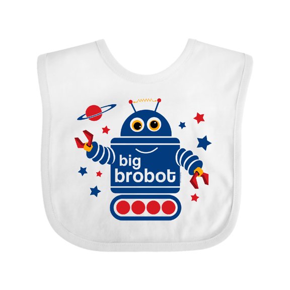 Inktastic Robot Brother Boys Baby Bib