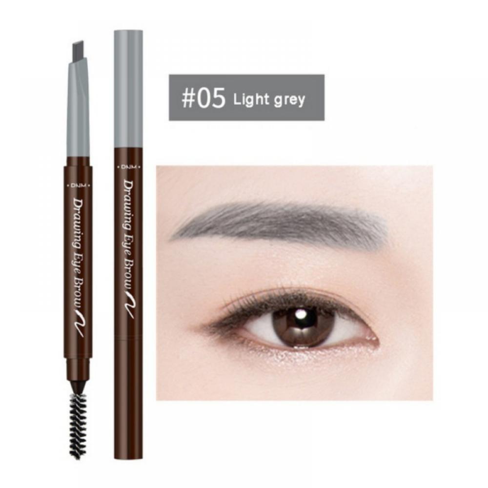 2 Ways Eyebrow Pencil,Natural Color Enhancer,Longlasting Automatic
