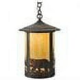 thumbnail image 2 of Meyda Tiffany 117454 12" W Fulton Northwoods Bear Creek Pendant - Beige, 2 of 2