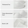 thumbnail image 2 of G&Y Women’s Thin Gym Socks (10 Pairs) - No-Slip, Everyday Comfort, 4Black&6White, 5-8, 2 of 6