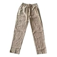 thumbnail image 4 of Pantalón De Algodón Y Lino Para Hombre Playa Descanso Moda, 4 of 6