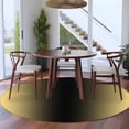 thumbnail image 3 of Round Rugs 6Ft, Yellow Black Ombre Round Area Rug Washable Indoor Throw Carpet, Modern Gradient Abstract Art Soft Non Slip Circle Rug for Office Cabinet Home Decor Aesthetic, 3 of 8