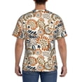 thumbnail image 3 of Bixox Men's Floral Paisley Printed Short Sleeve Skinny Athletic T-Shirt, 3 of 6