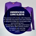 thumbnail image 4 of ACTIVE UNIFORMS Women's Under Scrub Tee Crew Neck Long Sleeve T-Shirt 2 - Pack (Purple, Large), 4 of 6