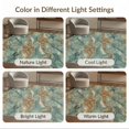 thumbnail image 7 of ODIKA 4'x6' Washable Area Rug Flowing Liquid Motif Teal Amber Elegant Flat Decorative Surface for Bedroom, Reading Nook, Pet Friendly & Non-Shedding, 7 of 7