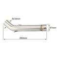 thumbnail image 3 of For BMW F750GS / F850GS / F850GS Adventure 2018 2019 2020 Escape Motorcycle Exhaust Muffler Header Link Pipe 51MM Slip-on, 3 of 7