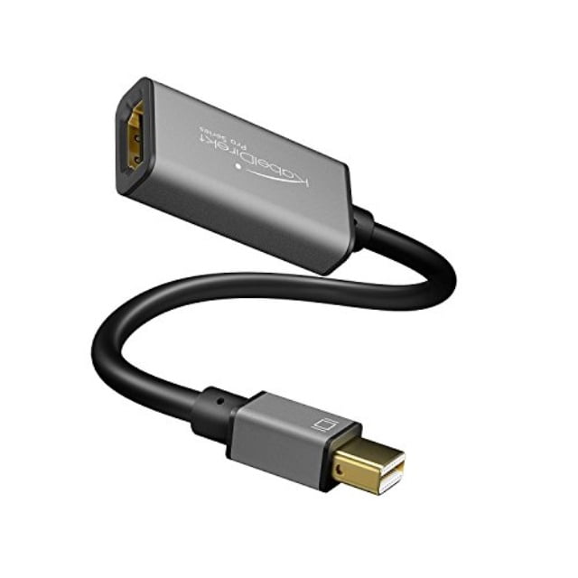 kabeldirekt mini displayport (mini dp) to hdmi converter, maximum resolution 4k 60hz with 24k