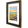 thumbnail image 6 of Ornate Gold & Black Photo Frame 16x20 with White Mat for 11x14 Picture, HD Real Glass Wall Mount, 6 of 6